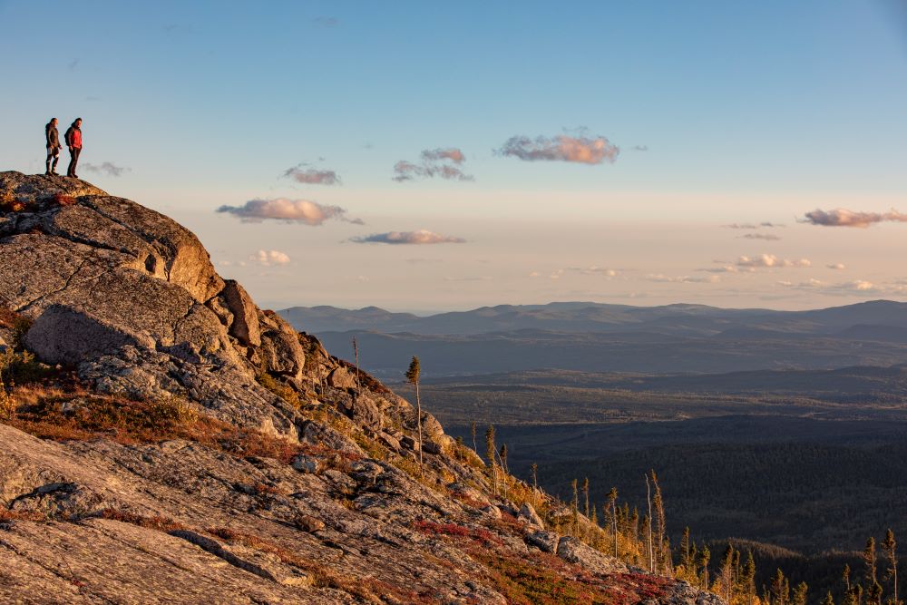 Hiking in Charlevoix. Photo Credit: Charlevoix Tourism and André-Olivier Lyra