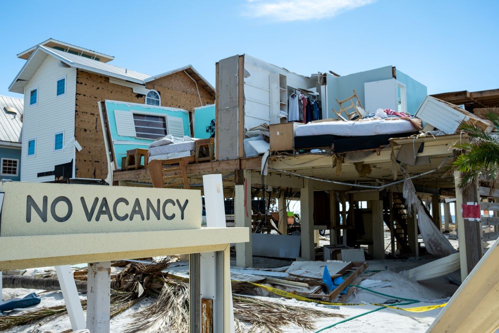 A Fort Myers hotel that was severely damaged during Hurricane Ian Photo Credit Jeff McCollough