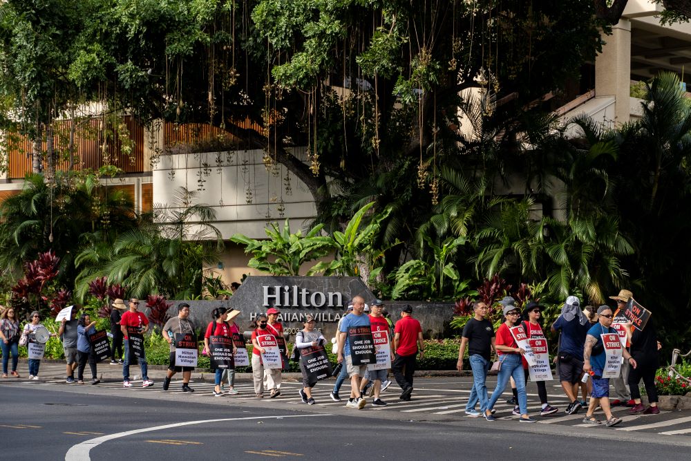 Hawaii Local 5 Strike. Photo Credit UNITE HERE Local 5