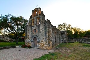 Front Facade of Mission Espada. Photo Credit: Visit San Antonio