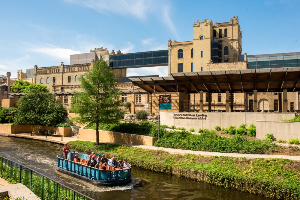 San Antonio Museum of Art River Walk Side. Photo Credit: SAMA