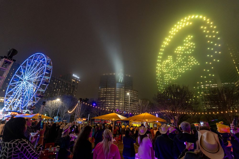 A Welcoming Convening Leaders Drone Light Show