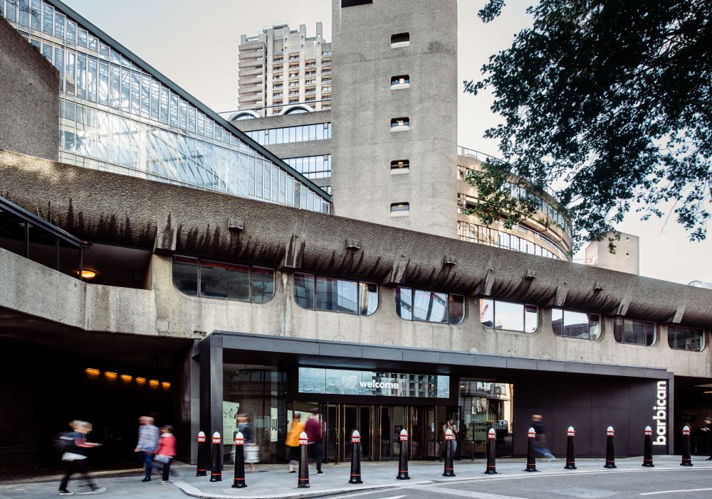 Barbican Centre Silk Street entrance. Credit: Max Colson