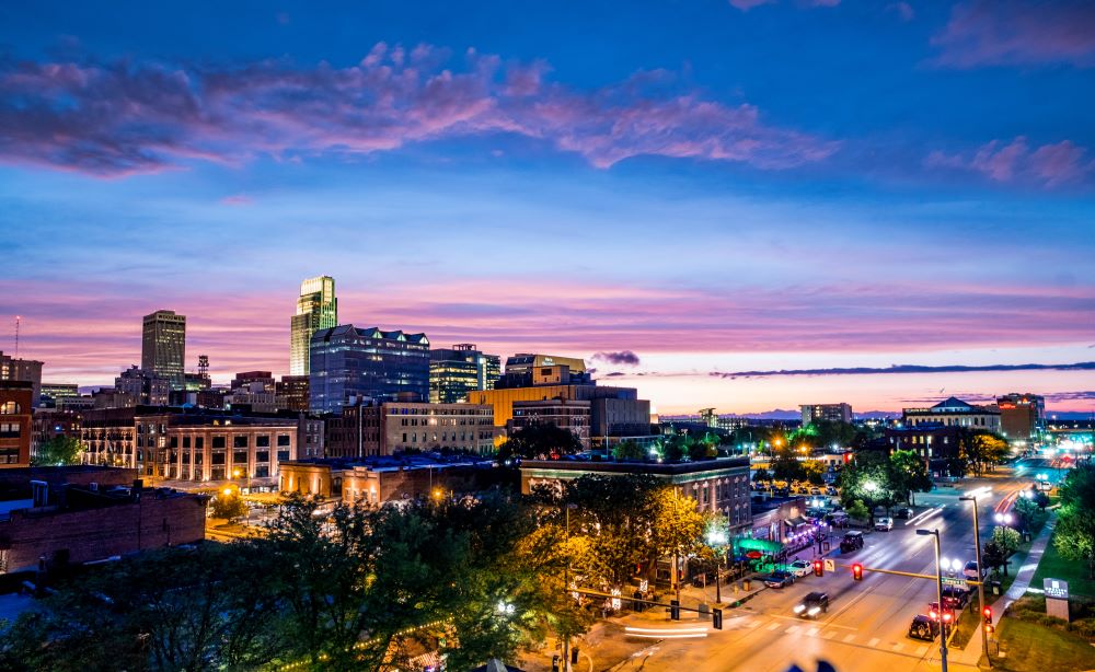 Omaha, Nebraska skyline. Credit: Visit Omaha