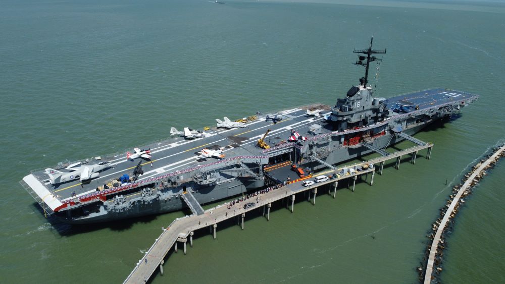 Aerial 1 CREDIT USS Lexington Museum