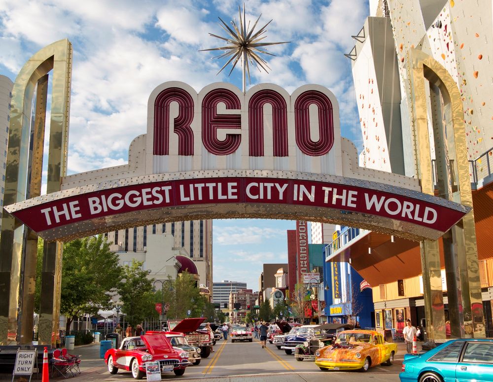 Downtown Reno. Credit: Reno-Sparks Convention and Visitors Authority.