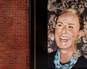 Beatrice Temkin mosaic in lobby of The Beatrice 