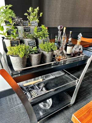 Bar cart at ONE65, San Francisco