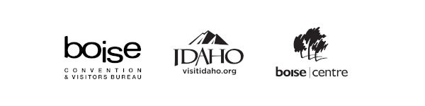 Boise Convention and Visitors Bureau, Visit Idaho and Boise Center Logos