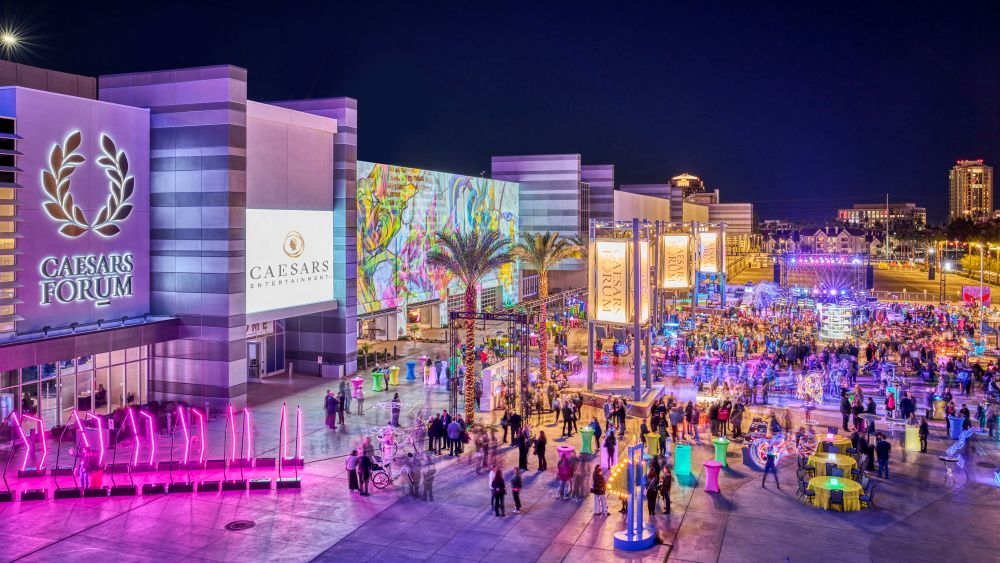 CAESARS FORUM Plaza opening reception.