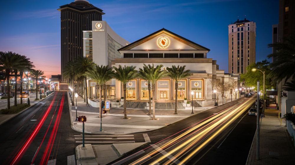 Caesars New Orleans Hotel & Casino exterior.