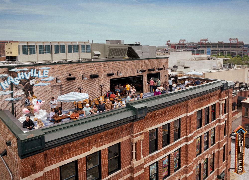 Photo of rooftop event space at Chief's on Broadway.