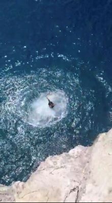 Christy Renee Stehle cliff jumping