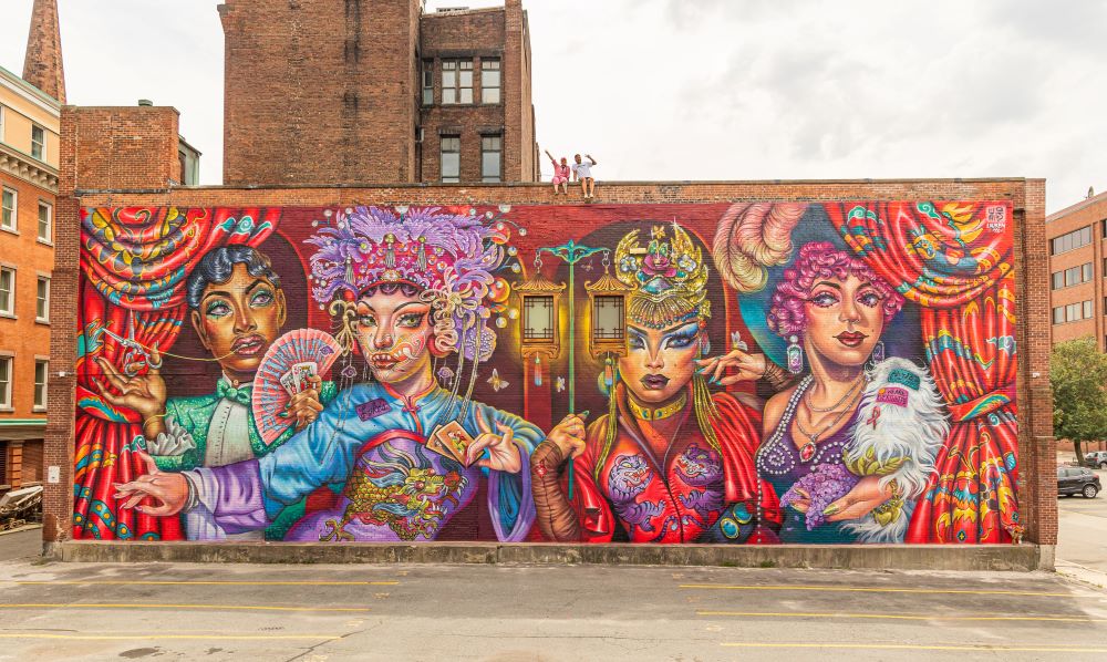 Empire Rising mural by Lauren YS,