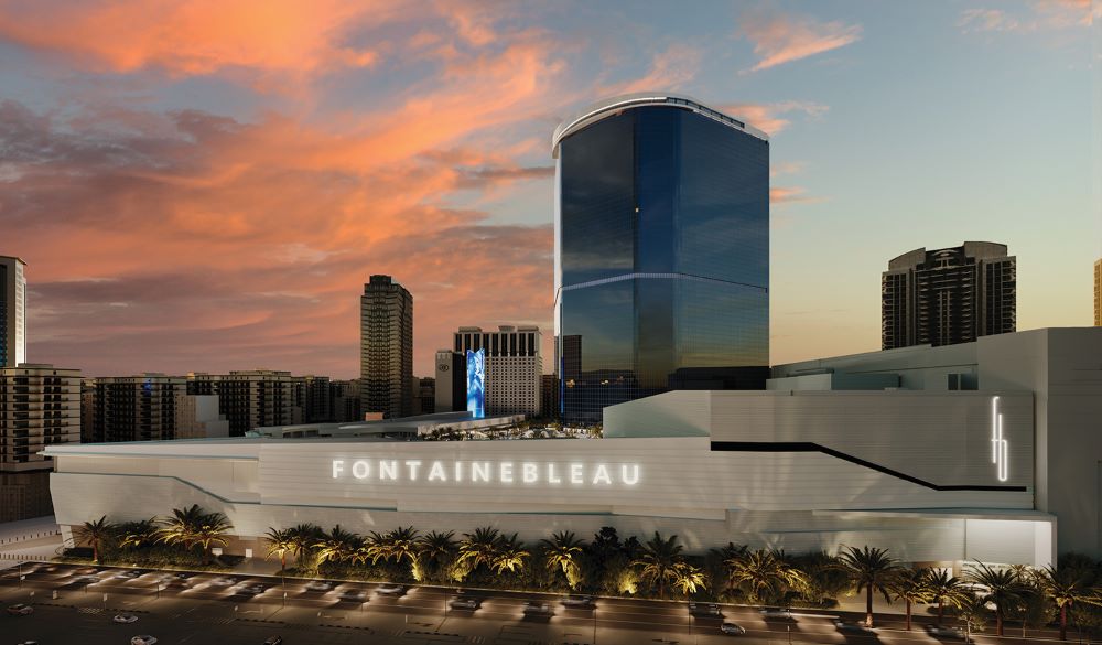 Exterior of  Fontainebleau Las Vegas.