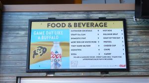 Photo of concession stand at a sports venue.
