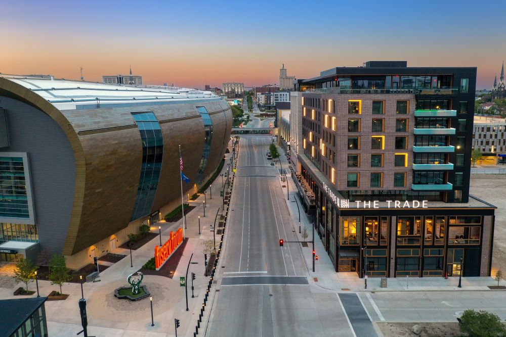 Fiserv Forum and The Trade Hotel, Milwaukee