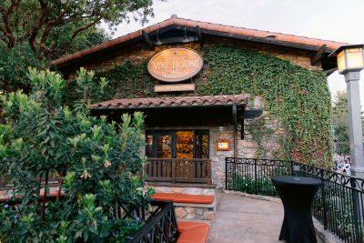 Nestled in a Tuscan-villa setting, Golden Vine House offers an intimate space for a client dinner or reception. This idyllic Mediterranean location is the perfect venue for a private evening function. Credit: Disney