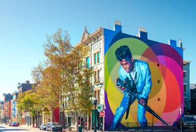 James Brown Mural in Cincinnati. Credit: Visit Cincy, J. Miles Wolf