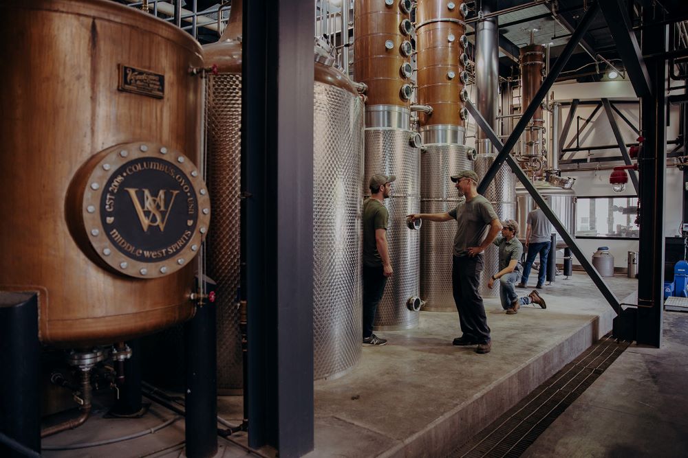 Photo of Middle West Distillery, Columbus, Ohio.