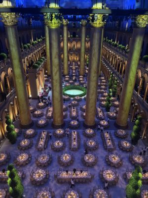 Presidential inaugural table set.