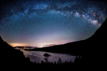 Night sky over Emerald Bay. Credit: Visit Lake Tahoe