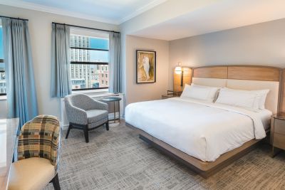 Renovated Hilton Milwaukee guest room