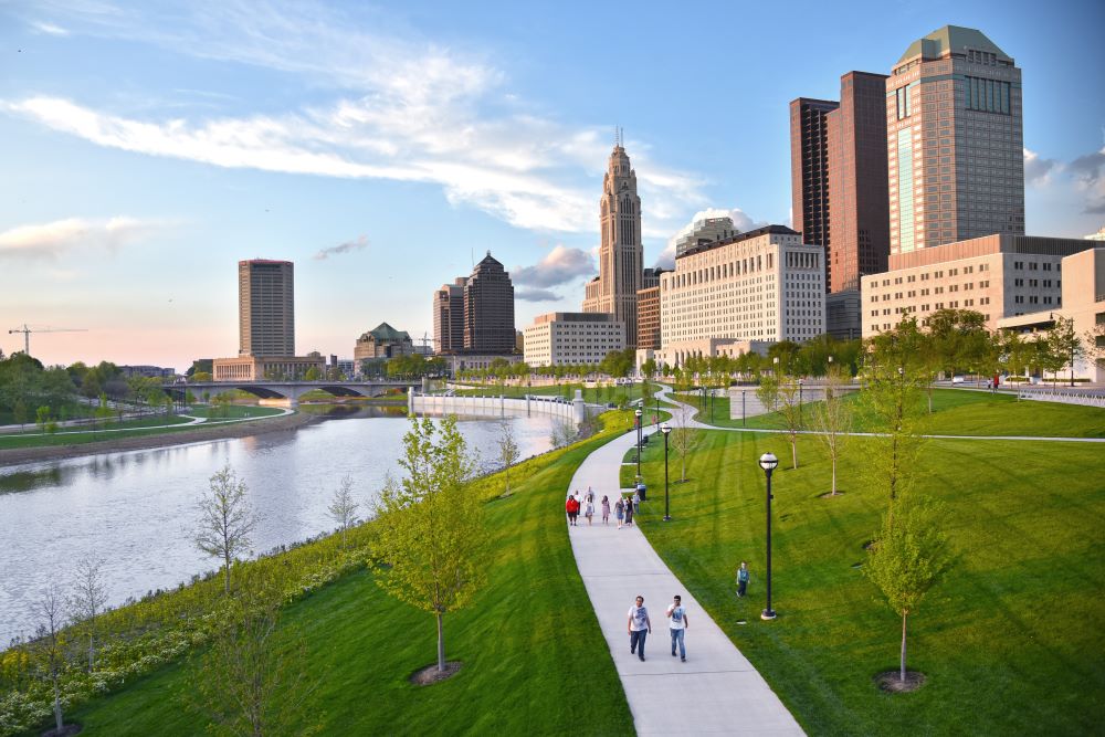 Scioto Mile in Columbus. Credit: Randall L. Schieber for Experience Columbus