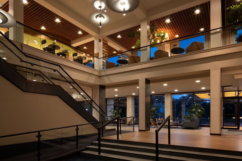 The lobby at Hotel Champlain