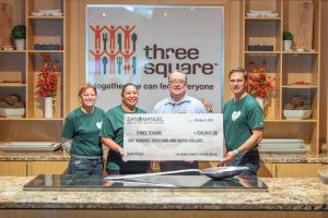 San Manuel 100k donation to Three Square