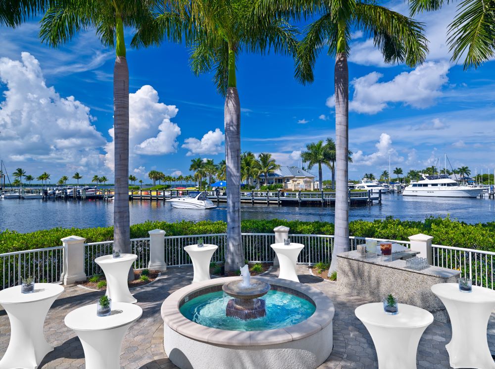 Outdoor meeting space at The Westin Cape Coral Resort at Marina Village