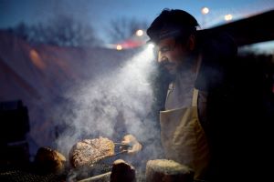 Winnipeg 2023 RAW almond's Mandel Hitzter grilling CREDIT Simeon Rusnak