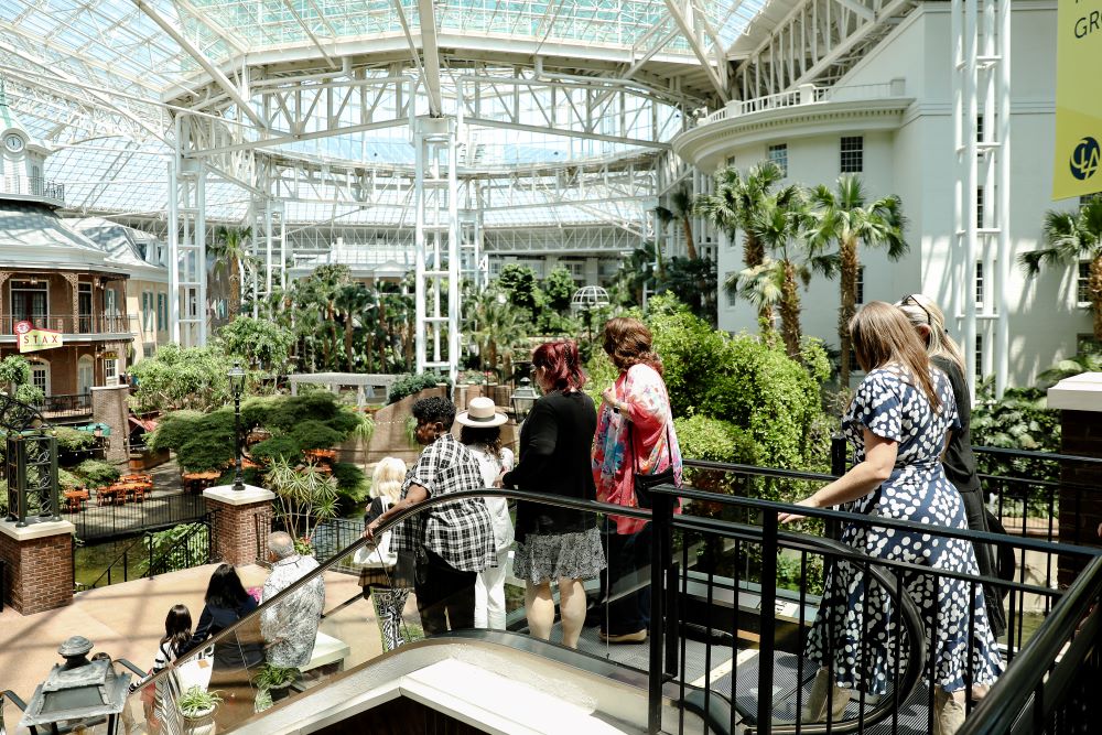 Attendees touring Gaylord Opryland Resort & Convention Center