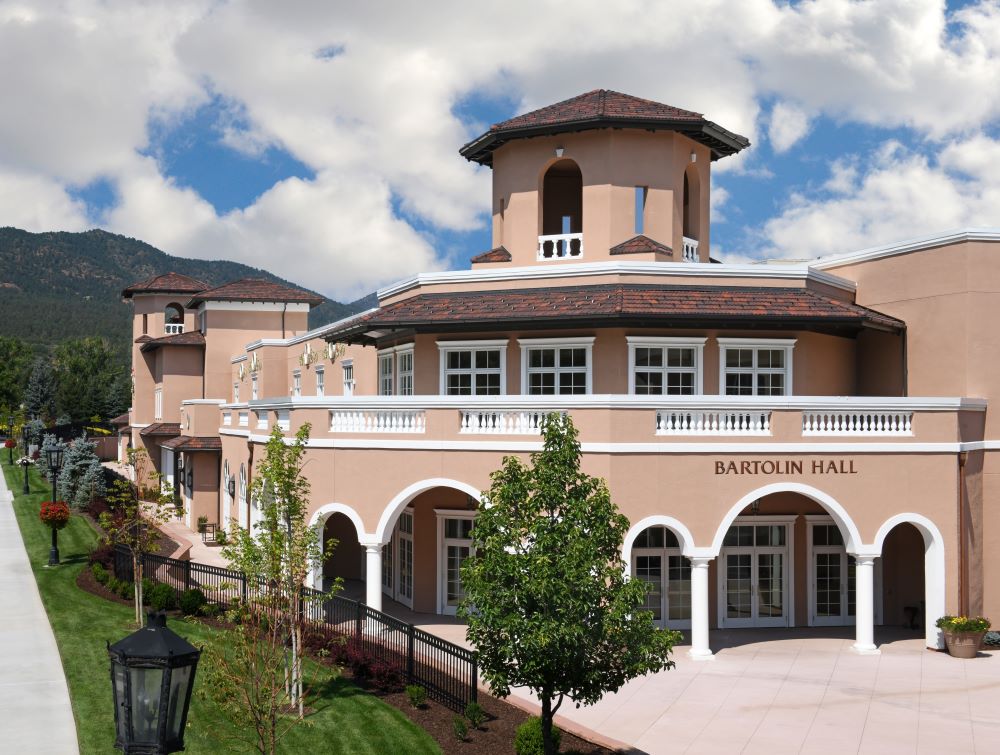 Bartolin Hall Main Entrance at The Broadmoor in Colorado Springs