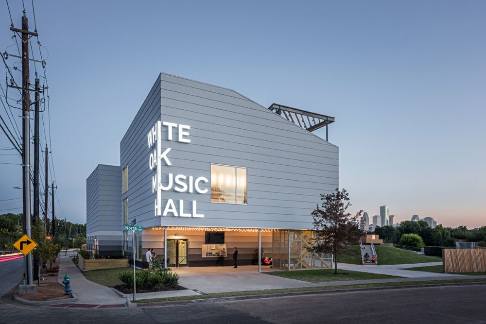 Exterior White Oak Music Hall in Houston