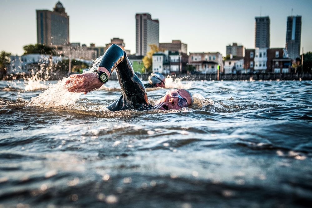 Ironman swimmer in Atlantic City