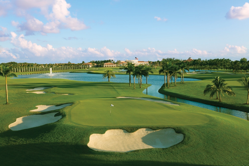 Blue Monster golf course at Trump National Doral Miami