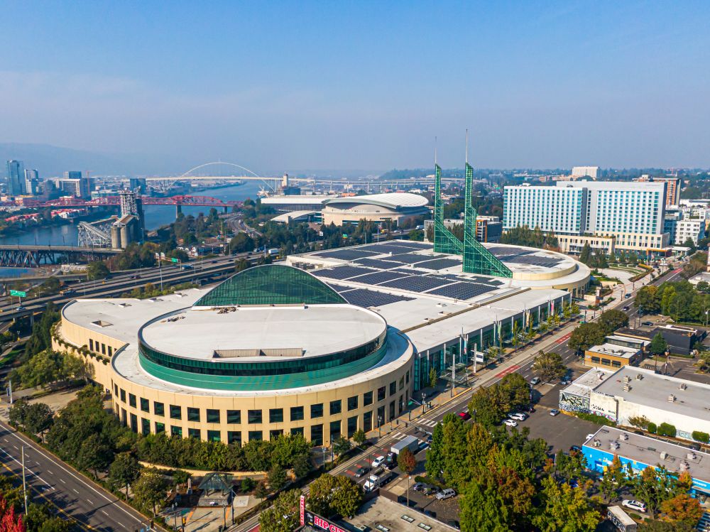 Oregon Convention Center aerial view