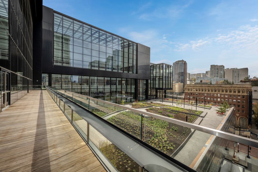 Rooftop terrace at Summit building, Seattle Convention Center