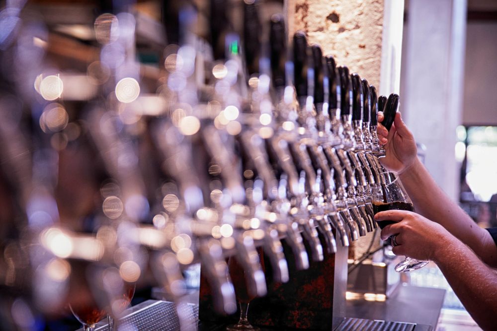 Taps at Stone Brewing Co.