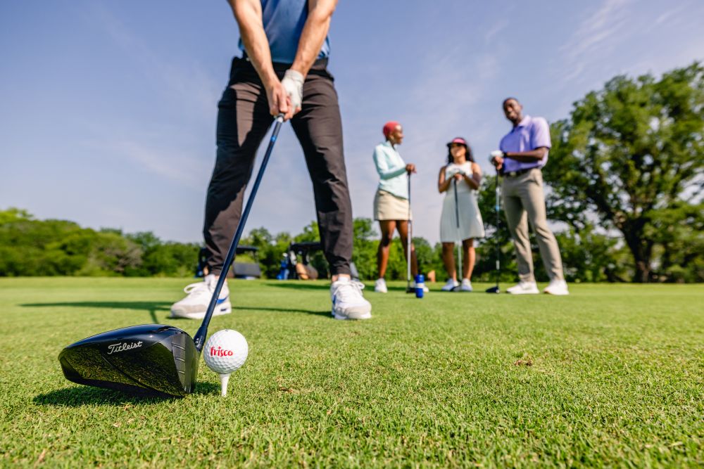 Golfers in Frisco tee up for a shot