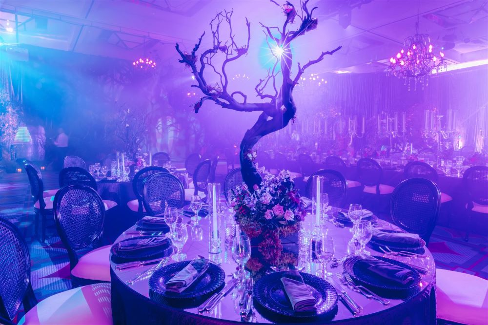 Enchanting dinner setup with Disney Meetings & Events