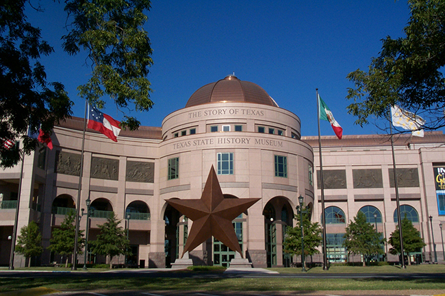 Bullock Texas State History Museum Exterior, Credit: Bullock Texas State History Museum