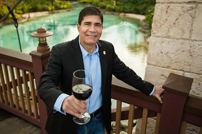 Master Sommelier George Miliotes at Wine Bar George, Disney Springs