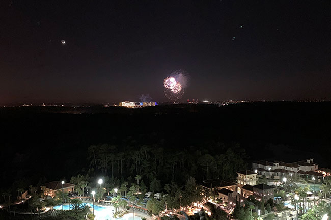 View of Disney Fireworks at Four Seasons Orlando, Credit: Danielle LeBreck