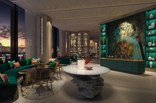 The Westbund Hotel Shanghai Tea Lounge, Credit: Rocco Forte Hotels