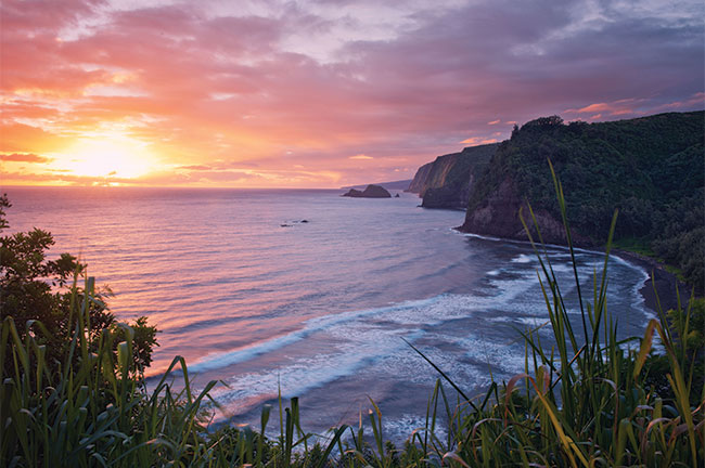 Pololu Valley Lookout at Sunrise, North Kohala