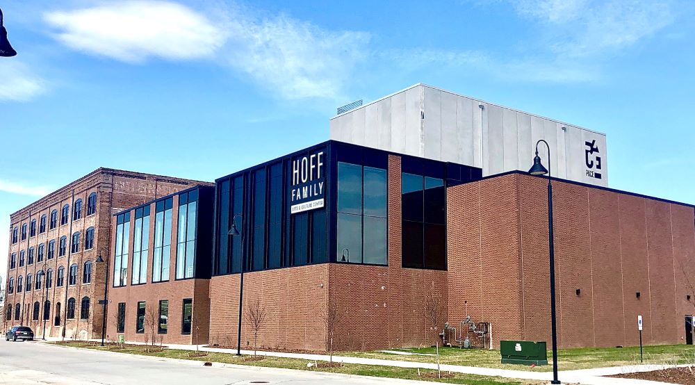 Exterior of the Hoff Center building