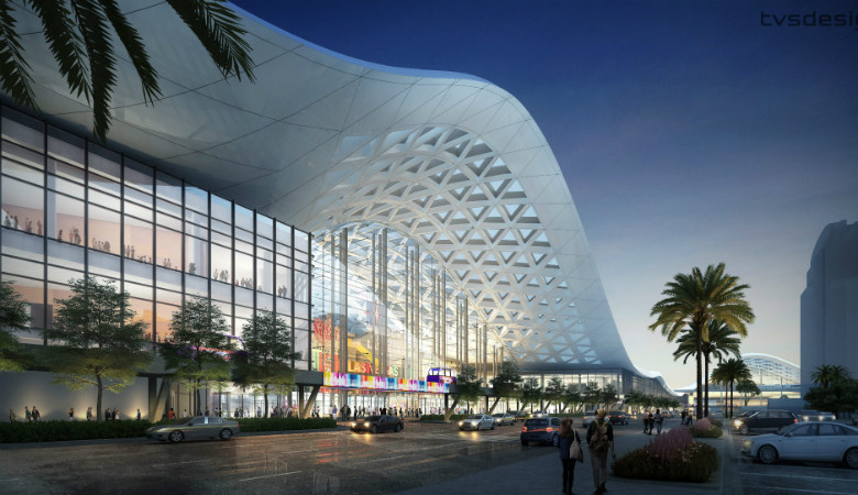 Las Vegas Convention Center Phase 2 Expansion Exterior Rendering