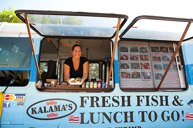 One of Many Food Trucks That Operate in Maui